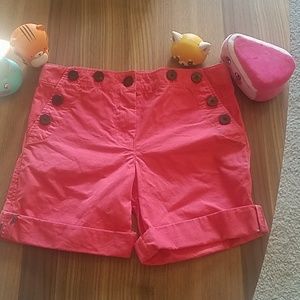 Burberry Brit kids shorts 6y red black cuffs plaid